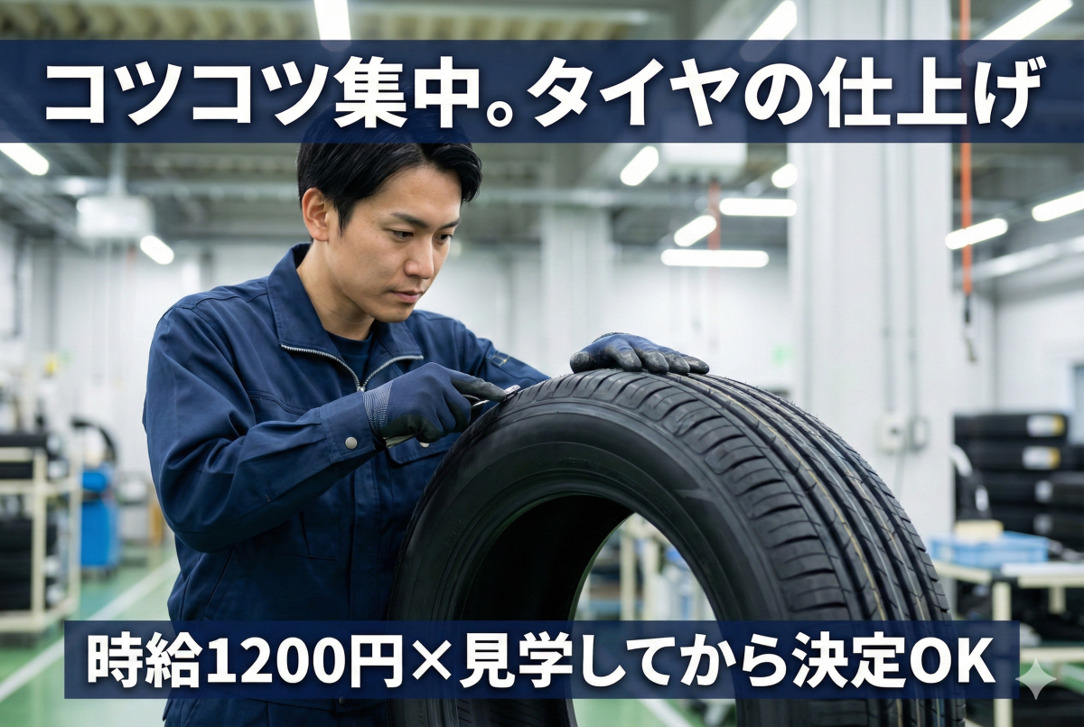 自動車部品の仕上げ作業