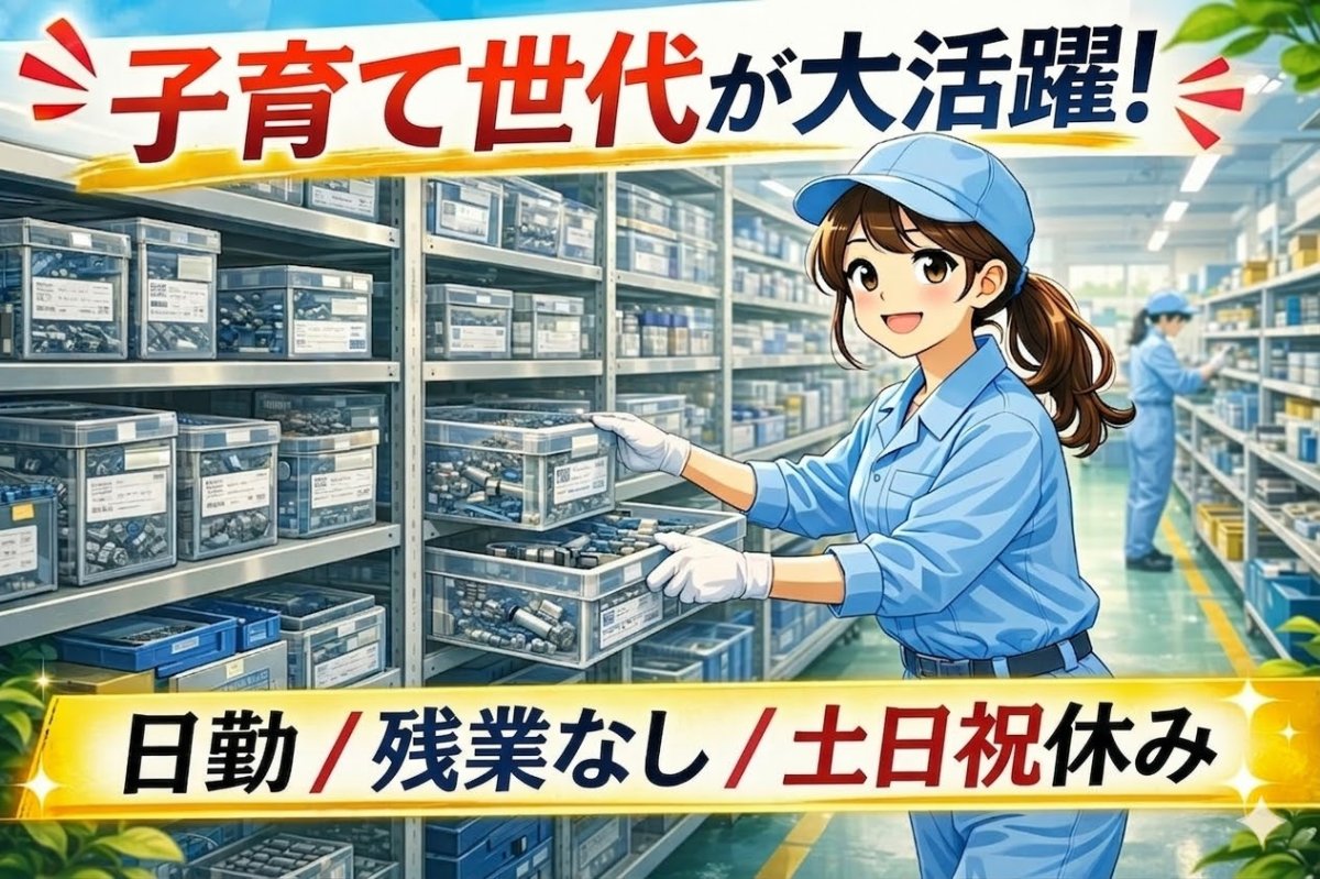 医療機器に関わる製造やピッキングのお仕事！//生活リズム安定/子育て世代も安心環境