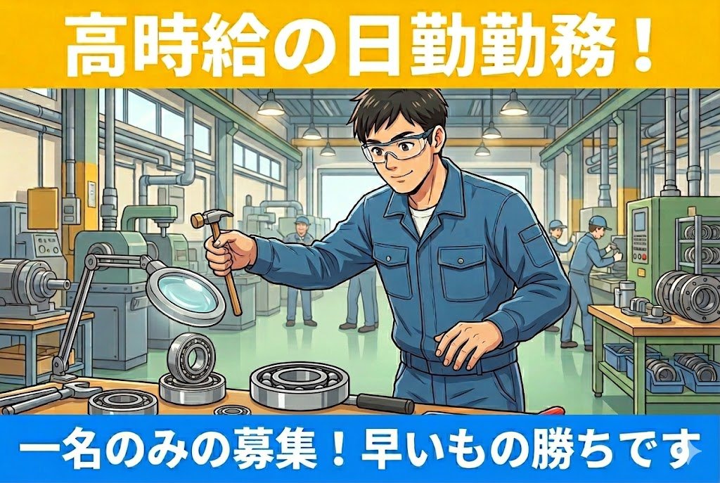 丸形製品の組立//時給1,550円/地域屈指の高時給！/日勤固定勤務でリズム良く働ける/