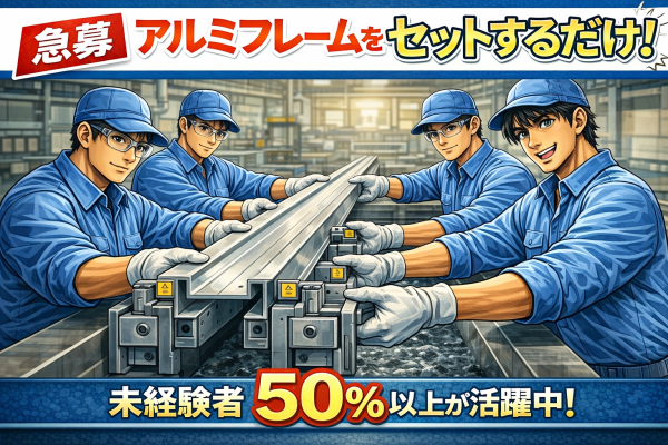 アルミ製品の加工補助作業 サムネイル