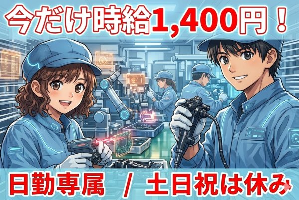 プラスチック製品の組立・仕分け・梱包オペレーター サムネイル