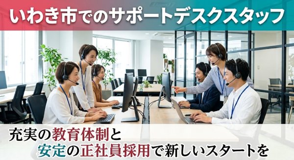 サポートデスクスタッフ/月給190,000円〜・交替勤務/職場見学OK・研修あり