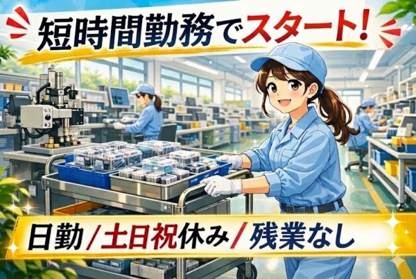 部品のピッキング作業//日勤固定/年間休日125日以上！/安定ワーク サムネイル