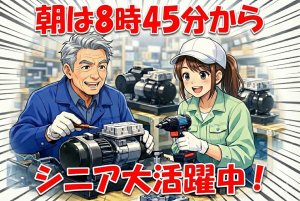 圧縮装置の製造//年間休日125日以上/残業ほぼなしで自分時間充実/土日祝完全休み